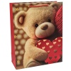 Пакет подар тис Мишки Love микс 26х32