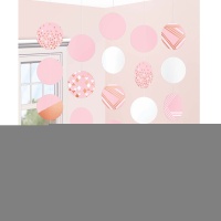 Гирлянда Круги RoseGold Blush 1,5м 5шт/A
