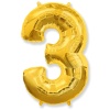 Ф ЦИФРА 3  40" Gold