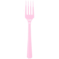 Вилка пласт New Pink 20шт/A