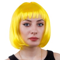 Парик карн Каре желтый яркий 30см/G