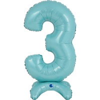 Г ЦИФРА 3 25" Pastel Blue на подставке