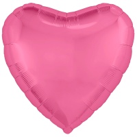 Р Б/РИС СЕРДЦЕ 18" Металлик Pink Peony