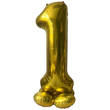 К ЦИФРА 1 65" Gold на подставке Макси