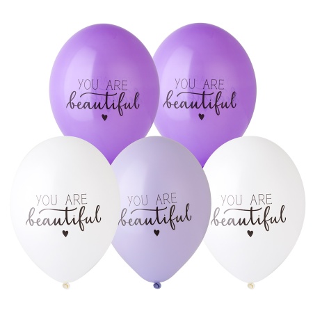 Набор шаров рис You Are Beautiful 36см5ш