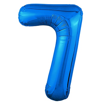 Р ЦИФРА 7 40" Металлик Blue