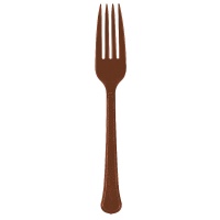 Вилка пл премиум Chocolate Brown 20шт/A