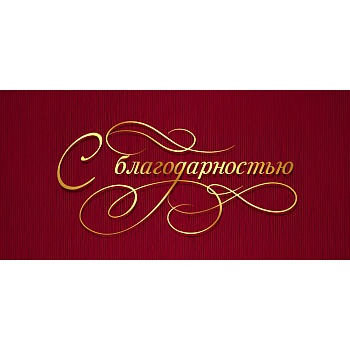Конверт д/денег С БЛАГОДАРНОСТЬЮ