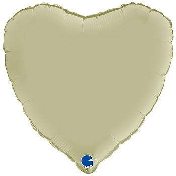 Г Б/РИС СЕРДЦЕ 18" Сатин Olive Green