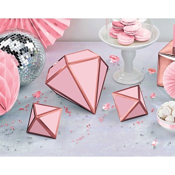 Декор настол Диамант 3D RGld Blush 3штА