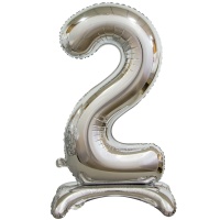 К ЦИФРА 2 30" Silver на подставке
