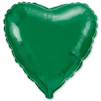 Ф Б/РИС 9" СЕРДЦЕ Металлик Green(FM)