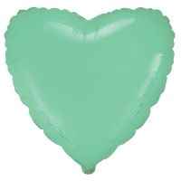 Ф Б/РИС 18" СЕРДЦЕ Пастель Mint
