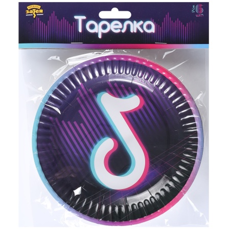 Тарелка бум Блогер Party 17см 6шт/G