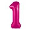 Р ЦИФРА 1 40" Металлик Fuchsia