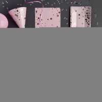 Тарелка Конфетти Party розовая 25см 6штG