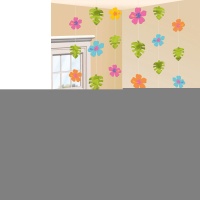Гирлянда верт Гибискус Листья 2,1м 6шт/A