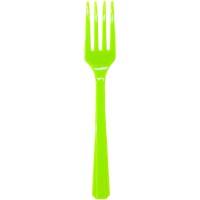 Вилка пласт Kiwi Green 20шт/A