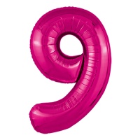 Р ЦИФРА 9 40" Металлик Fuchsia