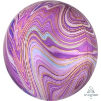 А 3D СФЕРА Б/РИС 16" Мрамор Purple