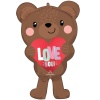 А ФИГУРА/P30 ILY Мишка сердце LOVE YOU