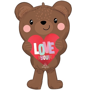 А ФИГУРА/P30 ILY Мишка сердце LOVE YOU