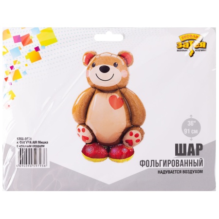 К ФИГУРА AIR Мишка с красным сердцем