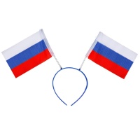 Ободок с флажками Россия триколор /G