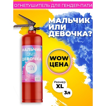 Баллон Гендер Пати Краски Холи 3л синий