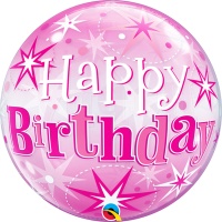 П BUBBLE 22" HB Искры розовый