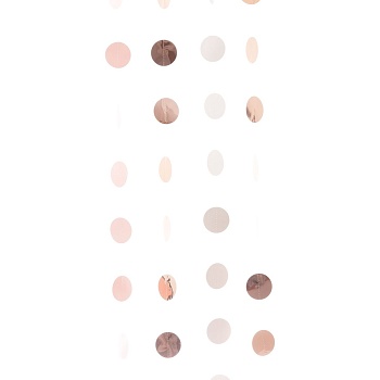 Гирлянда Круги RoseGold/Blush 2,1м 6шт/A
