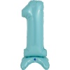 Г ЦИФРА 1 25" Pastel Blue на подставке