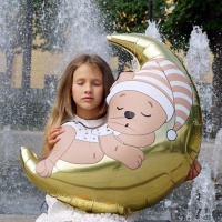 К ФИГУРА Мишка спящий на луне