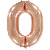 Ф ЦИФРА 0 40" Rose Gold