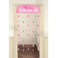 Украшение на дверь BABY SHOWER роз/А