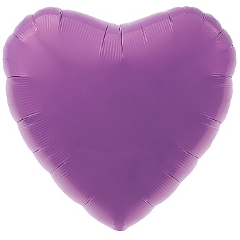 Р Б/РИС СЕРДЦЕ 18" Металлик Purple