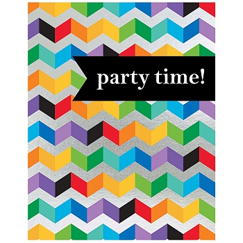 Приглашение Party Time фольг 15см 8шт/A