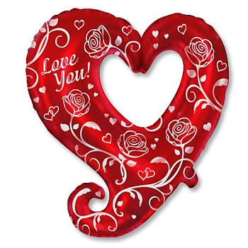 Ф ФИГУРА/12 Love You Cердце с розами/FM