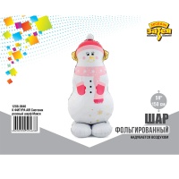 К ФИГУРА AIR Снеговик розовый шарф Макси