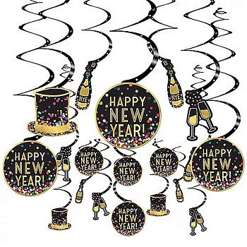 Спираль HNY конфетти 46-60см 30шт/А