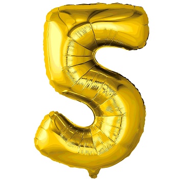 Р ЦИФРА 5 32" Металлик Gold