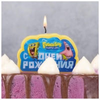 Свеча д/торта С ДР Губка Боб/V