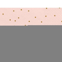 Салфетка Горошек Gold розовая 33см20штPD
