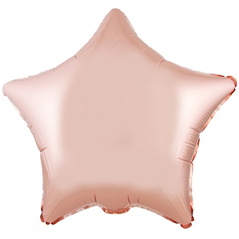 К Б/РИС ЗВЕЗДА 18" Металлик Rose Gold