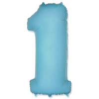 Ф ЦИФРА 1 32" Pastel Blue