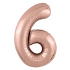 Р ЦИФРА 6 40" Металлик Rose Gold