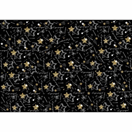 Бумага упак С ДР Хештеги Black 67х99см