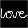 Фигура светящ LED LOVE белая/G