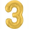 Р ЦИФРА 3 40" Металлик Gold
