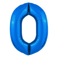 Р ЦИФРА 0 40" Металлик Blue